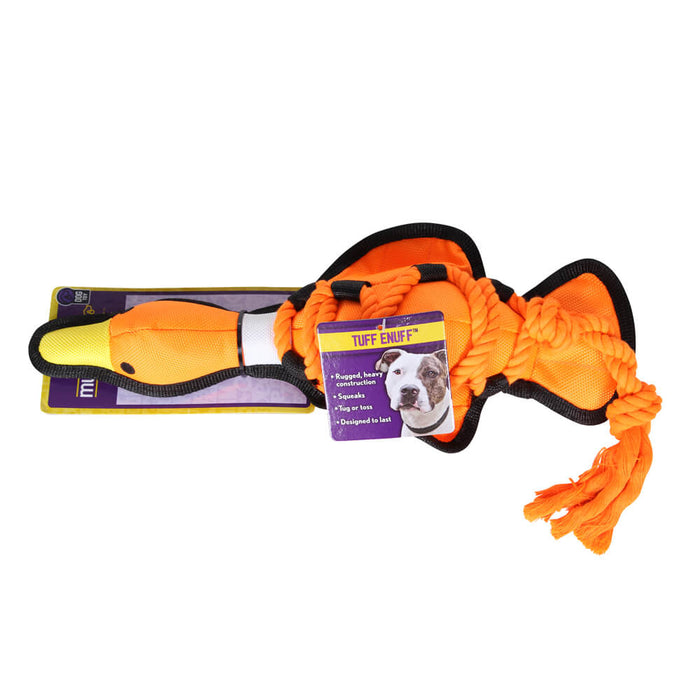 Cross Ropes Durable "Ballistic" Nylon Duck Toy, 11.5" - MRA1 - Duck - Assorted Colors - 3
