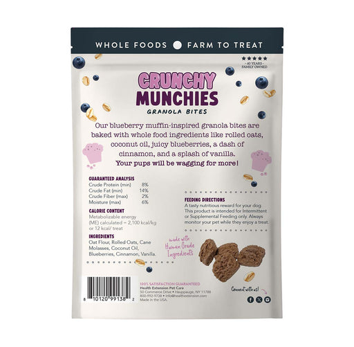 Crunchy Munchie Natural Treats for Dogs, 5 oz - HE2A3 - 5 oz - Blueberry Ruffin - 2