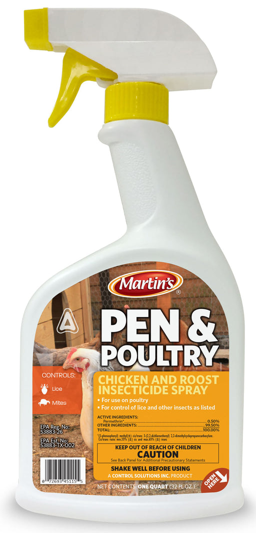 Martin's Pen & Poultry Insecticide Spray, 32 oz -   