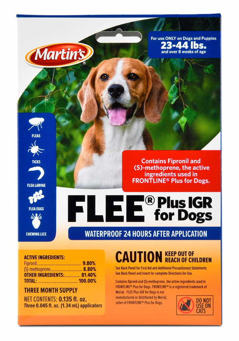 Martin's Flee Plus IGR for Dogs - Martin's Flee Plus IGR for Dogs 23-44 lb  