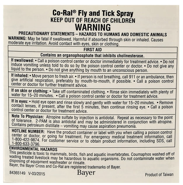 Co-Ral Fly & Tick Spray -   