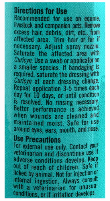 Curicyn Original Formula Wound Cleaner Skin Care Spray - Curicyn Original Formula, 2 oz  