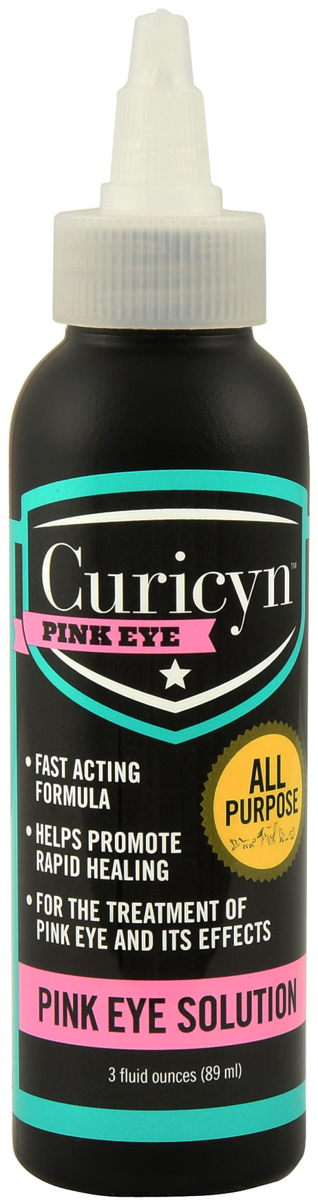 Curicyn Pink Eye Kit & Solution - 3 oz Curicyn Pink Eye Solution  