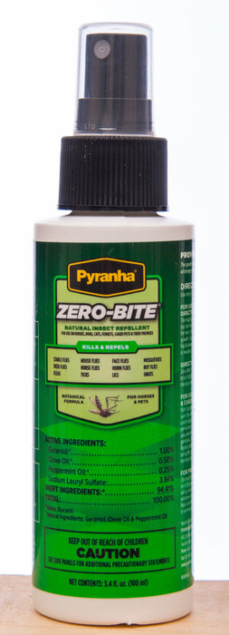 Pyranha Zero-Bite Natural Fly Spray - Pyranha Zero-Bite, 3.4 oz  