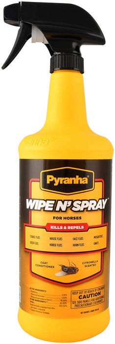 Pyranha Wipe N' Spray Fly Spray - 32 oz Pyranha Wipe N' Spray  