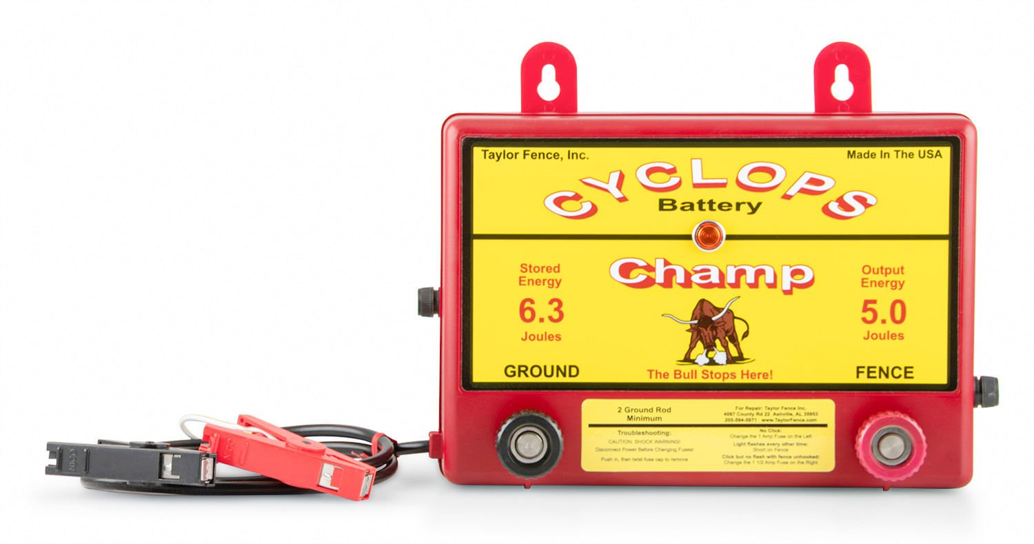 Cyclops DC/Battery Champ Fence Charger, 5 Joule — Jeffers Cyclops DC/Battery Champ Fence Charger, 5 Joule — Jeffers