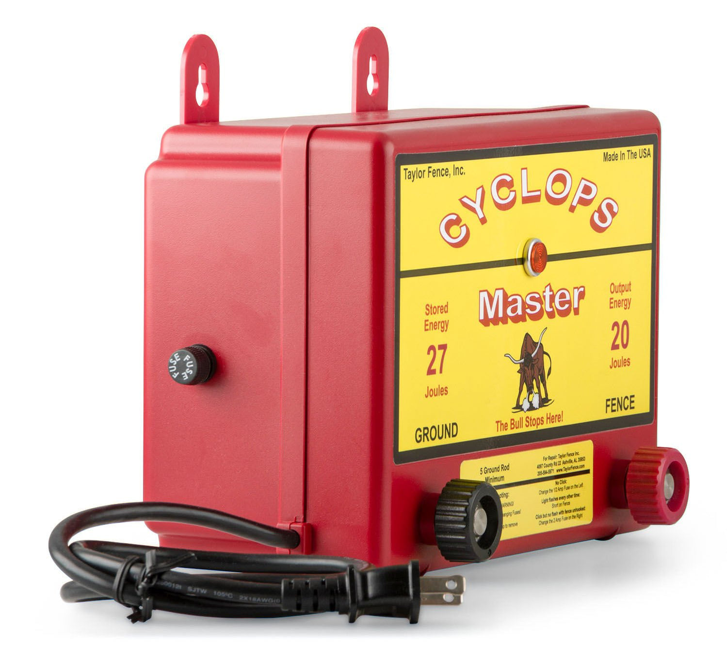 Cyclops Master AC Fence Charger, 20 Joules — Jeffers