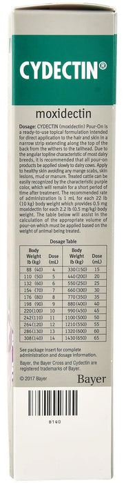 Cydectin Pour On Cattle Wormer - Jeffers - Animal Health & Wellness > Medicine