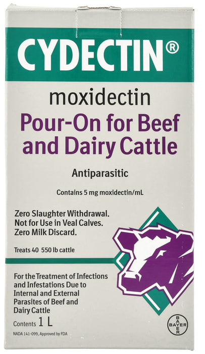 Cydectin Pour-On Dewormer for Beef & Dairy Cattle — Jeffers