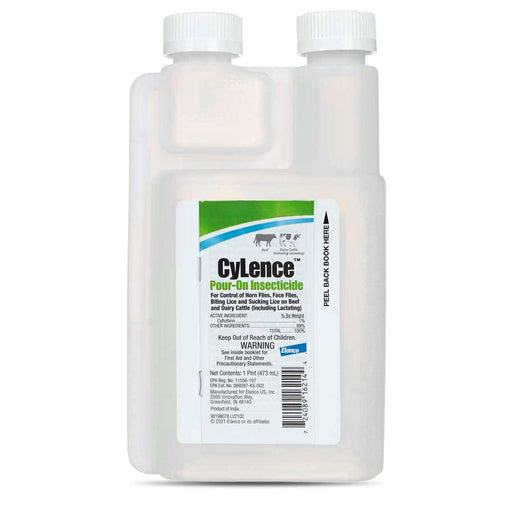 CyLence Pour - On Insecticide & Gun – Cyfluthrin Fly & Lice Control for Beef & Dairy Cattle - CUJ1 - 16 oz Insecticide (No Gun Required) - 1