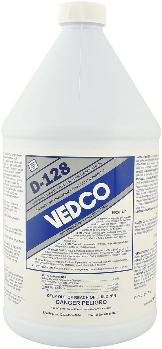 D-128 Disinfectant, Cleaner and Deodorizer, gallon — Jeffers