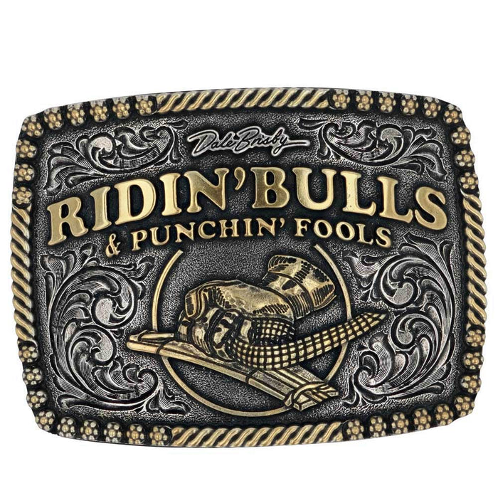 Dale Brisby Bulls & Fools Attitude Belt Buckle - Jeffers - Men > Men's Caps, Belts, Buckles