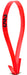 Red Numbered Mare ID Neck Strap - Red 2 