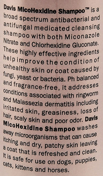 Davis MicoHexidine Medicated Shampoo - 12 oz  