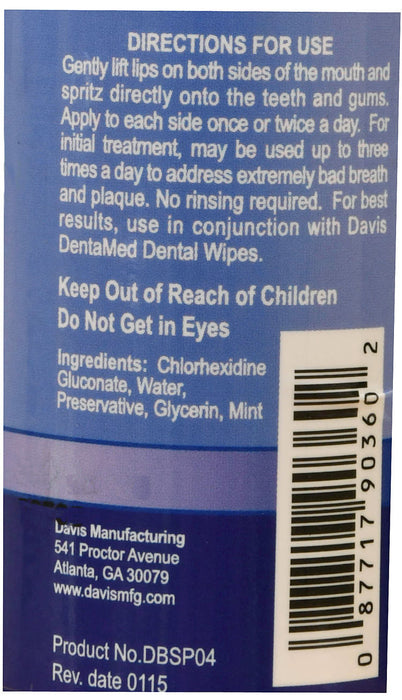 Davis DentaMed Spray, 4 oz -   