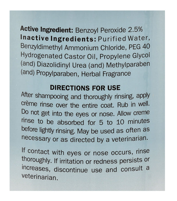 Davis Benzoyl Peroxide Creme Rinse - 12 oz  