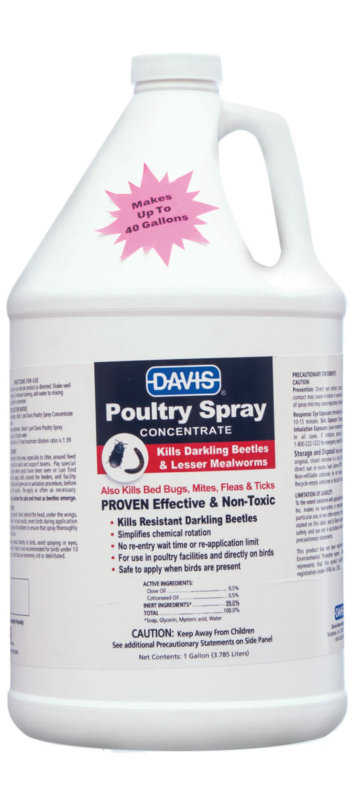 Davis Poultry Spray Concentrate, gallon -   