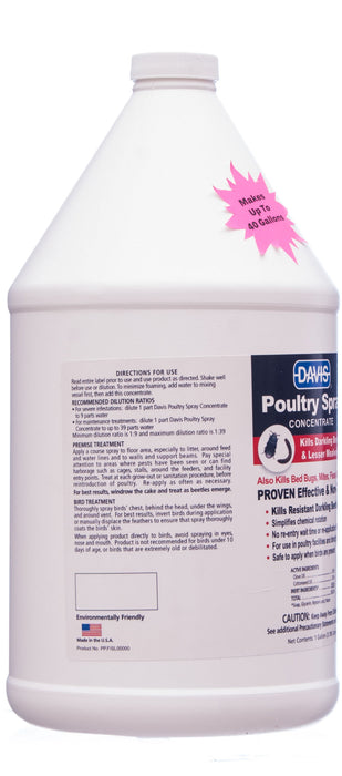 Davis Poultry Spray Concentrate, gallon -   