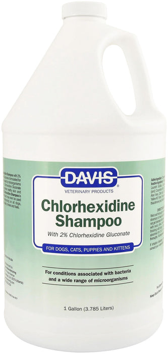 Davis Chlorhexidine (2%) Pet Shampoo for Dogs and Cats - Gallon Chlorhexidine Shampoo (2%)  