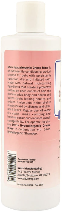 Davis Hypoallergenic Crème Rinse - Jeffers - Animal & Pet Supplies > Pet Grooming > Pet Shampoo & Conditioner