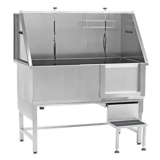 Davis Professional Stainless Steel Bathing Tub for Dogs - DDNM - 53"H x 27.5"W x 50"L - 2