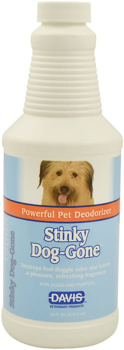 Davis Stinky Dog - Gone (Powerful Pet Deodorizer) Spray, 16 oz with Sprayer - Jeffers - Animal & Pet Supplies > Pet Odor & Stain Removers