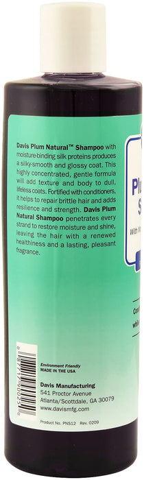 Davis Plum Natural Shampoo for Dogs - Plum Natural Shampoo, 12 oz  