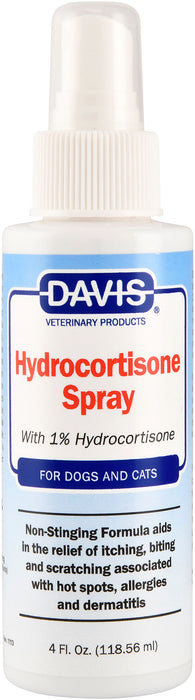 Davis Hydrocortisone Spray, 4oz -   