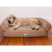 EZ-Wash Fleece Headrest Dog Bed, 27 x 21" - Tan  