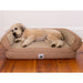 EZ-Wash Fleece Headrest Dog Bed, 43 x 30 - Tan  