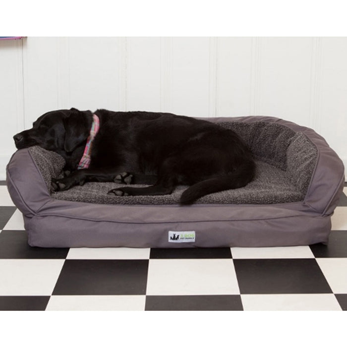 EZ-Wash Fleece Headrest Dog Bed, 43 x 30 - Slate  