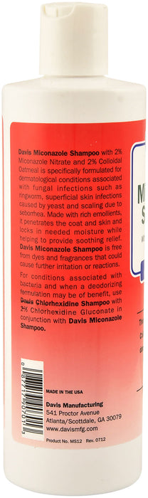 Davis Miconazole Shampoo for Dogs and Cats - Miconazole Shampoo, 12 oz  