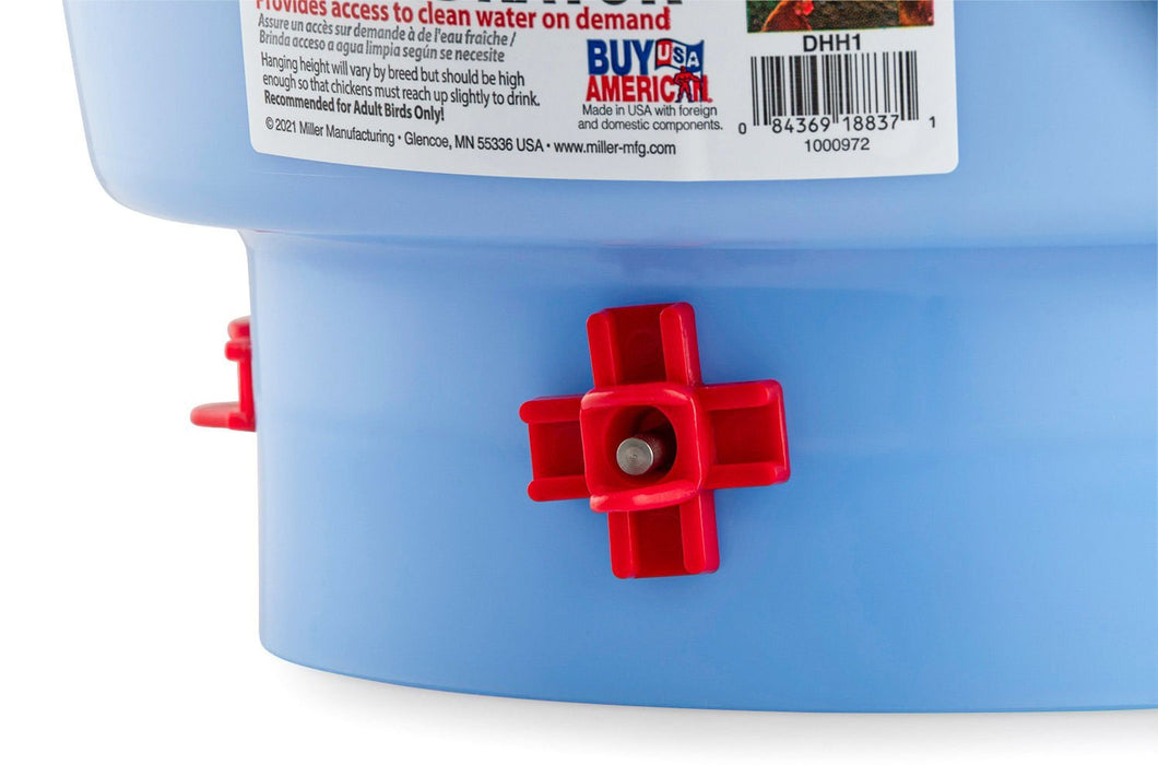 Deluxe Hen Hydrator, Red/White - M32W - 3 gallons - Red/White - 3