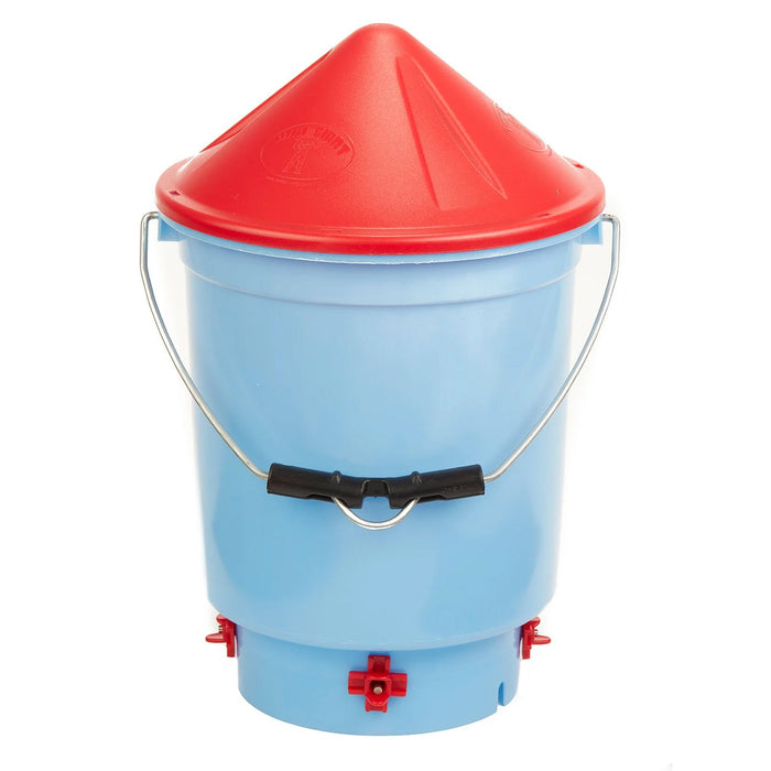 Deluxe Hen Hydrator, Red/White - M32W - 3 gallons - 2