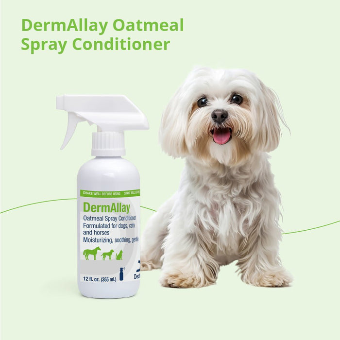 DermAllay Oatmeal Spray Conditioner – Anti - Itch, Leave - On Skin Relief for Dogs, Cats & Horses - 013DP-DERMALLAYCG - 12 oz - 4