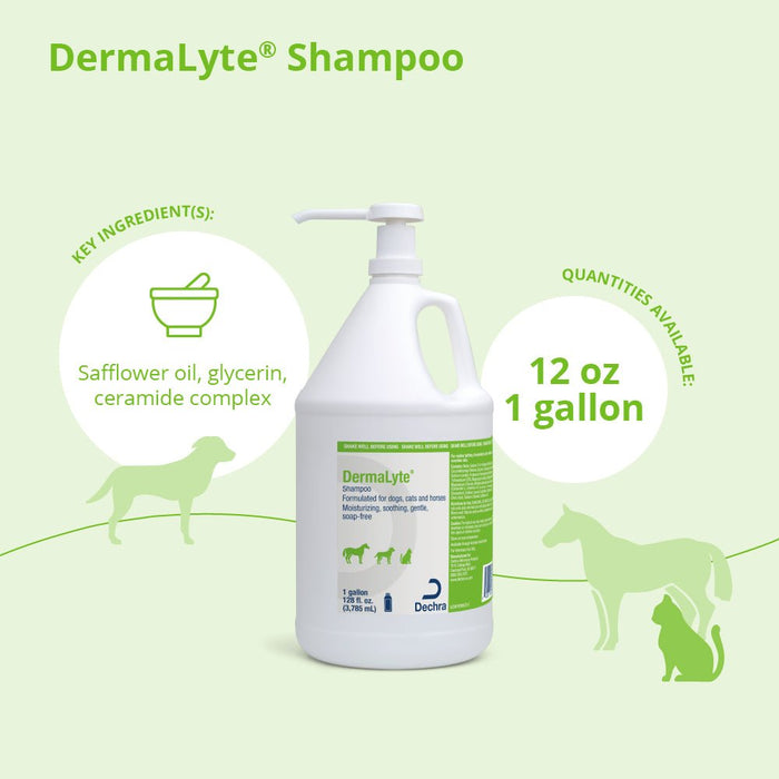 Dermalyte Shampoo for Dogs, Cats & Horses - 013DP-0025 - Gallon - 8