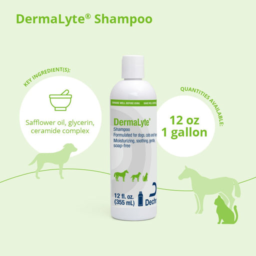 Dermalyte Shampoo for Dogs, Cats & Horses - 013DP-0056 - 12 oz - 2