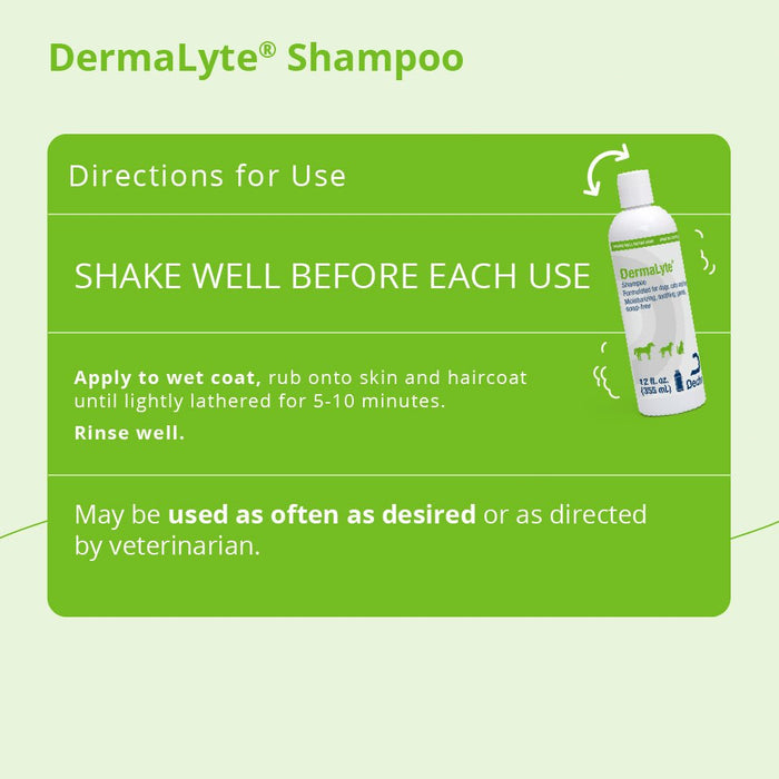 Dermalyte Shampoo for Dogs, Cats & Horses - 013DP-0056 - 12 oz - 3