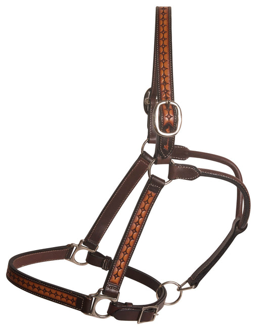 Diamond Adjustable Leather Halter - Jeffers - Horse Supplies > Horse Tack > Horse Halters