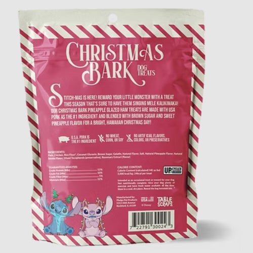 Disney Christmas Bark Jerky Dog Treats, 5 oz  Roast Beef, Turkey & Pineapple Flavors, Grain - Free, Healthy Soft Holiday Treats, Made in USA - PH3N - Pineapple Glazed Ham - 5 oz - 10
