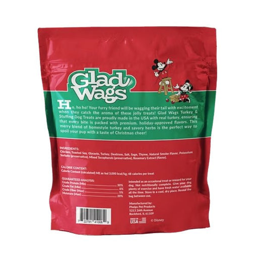 Disney Glad Wags Dog Treats  Chicken, Beef, Turkey & Pork Homestyle Jerky, Grain - Free, 12 oz, Made in USA - PH3V - Turkey & Stuffing - 12 oz - 2
