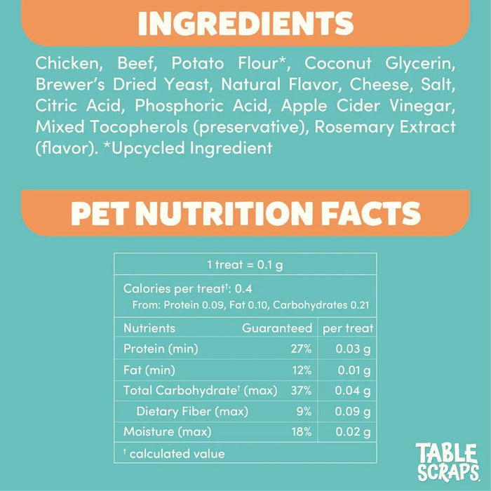 Disney Table Scraps Upcycled Cat Treats, 3 oz  Grain - Free, Natural, Made in USA - PH3J - Chicken Mac & Cheese - 3 oz - 12