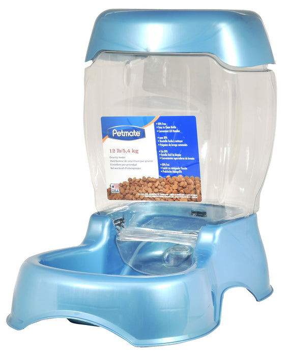 Petmate 12 lb Pet Cafe Feeder - Pearl Blue  