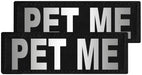 Reflective "Pet Me" Patches, Set of 2 - B  