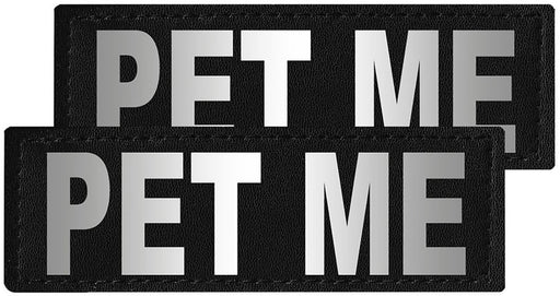 Reflective "Pet Me" Patches, Set of 2 - A  