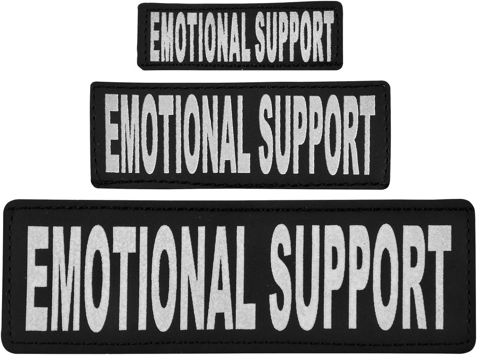 Reflective "Emotional Support" Patches, Set of 2 - C  