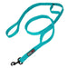 DogLine Nylon Multi-Handle Flat Leash - Cyan  