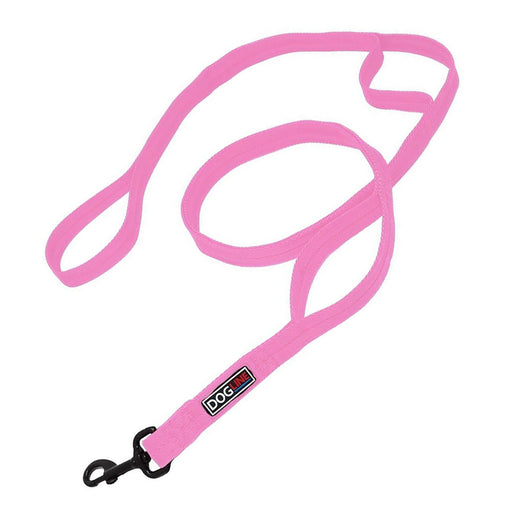 DogLine Nylon Multi-Handle Flat Leash - Pink  