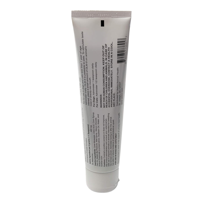 DLM - 9 Oral Gel for Dogs & Cats – DL - Methionine Supplement for Urinary Tract & Hairball Support, Malt Flavored - WVDA - 4.25oz - Malt - 2