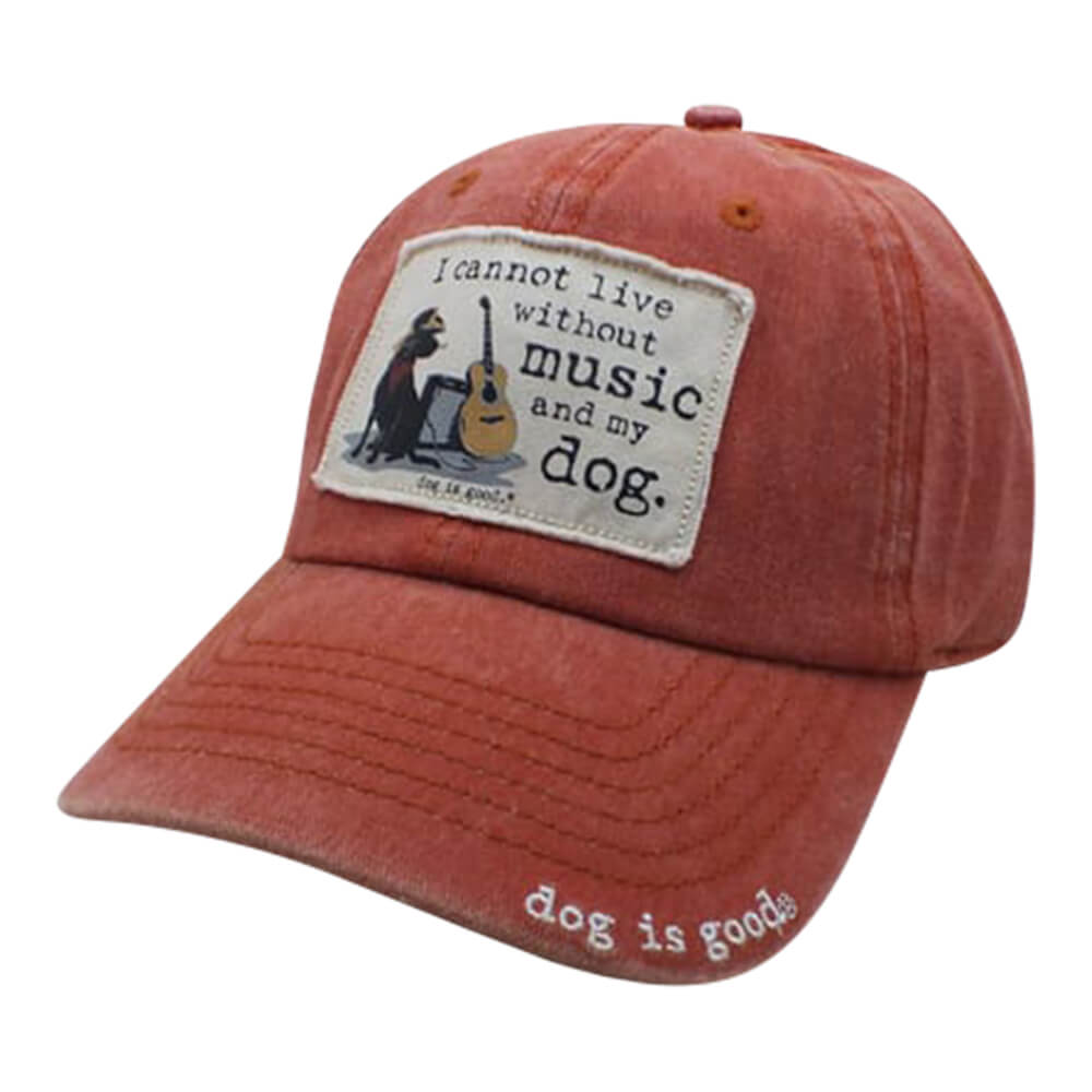 Dog is Good Signature Caps & Hats for Men & Women - 023DIG-38220 - I Cannot Live Without Music and My Dog - 1